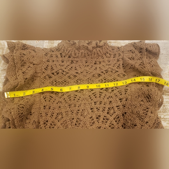 Zara Crocheted Ruffle Top - Picture 6 of 6